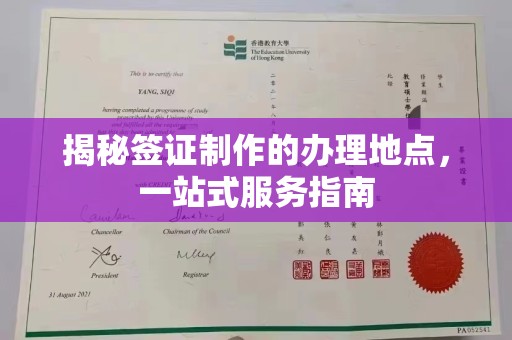 海南揭秘签证制作的办理地点，一站式服务指南